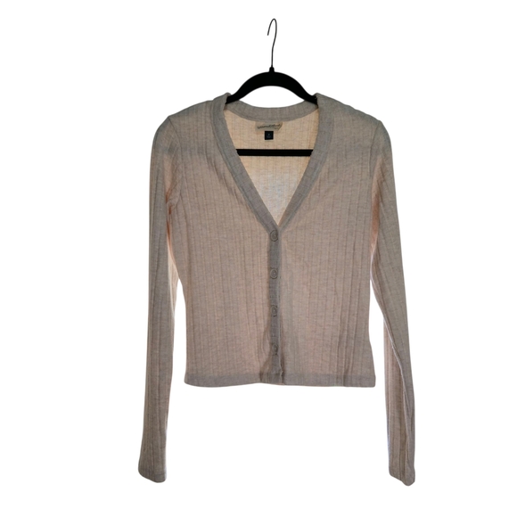 Universal Thread Cream Ribbed Cardigan - Picture 4 of 4